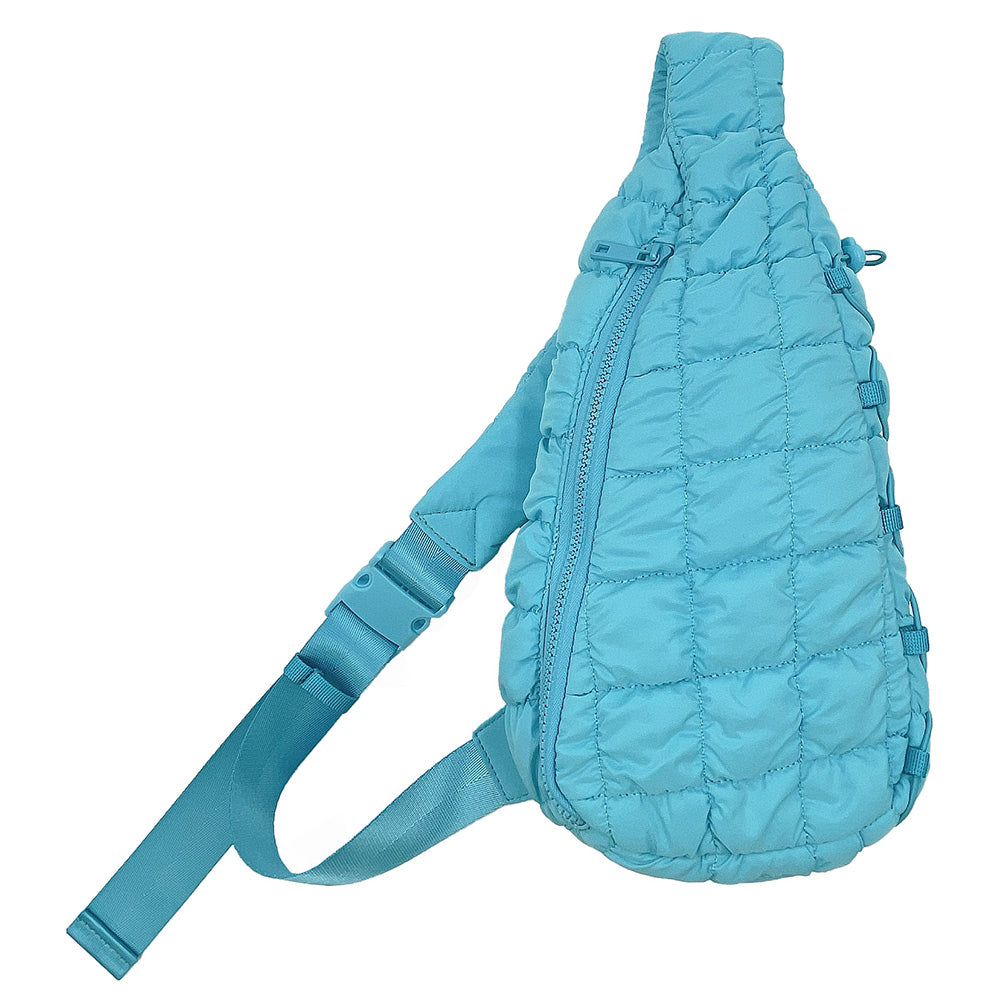 Madeline Love Aqua Quilted Sling Bag - Bags & Wallets - extra