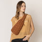 Madeline Love Brown Quilted Sling Bag - Bags & Wallets - desc