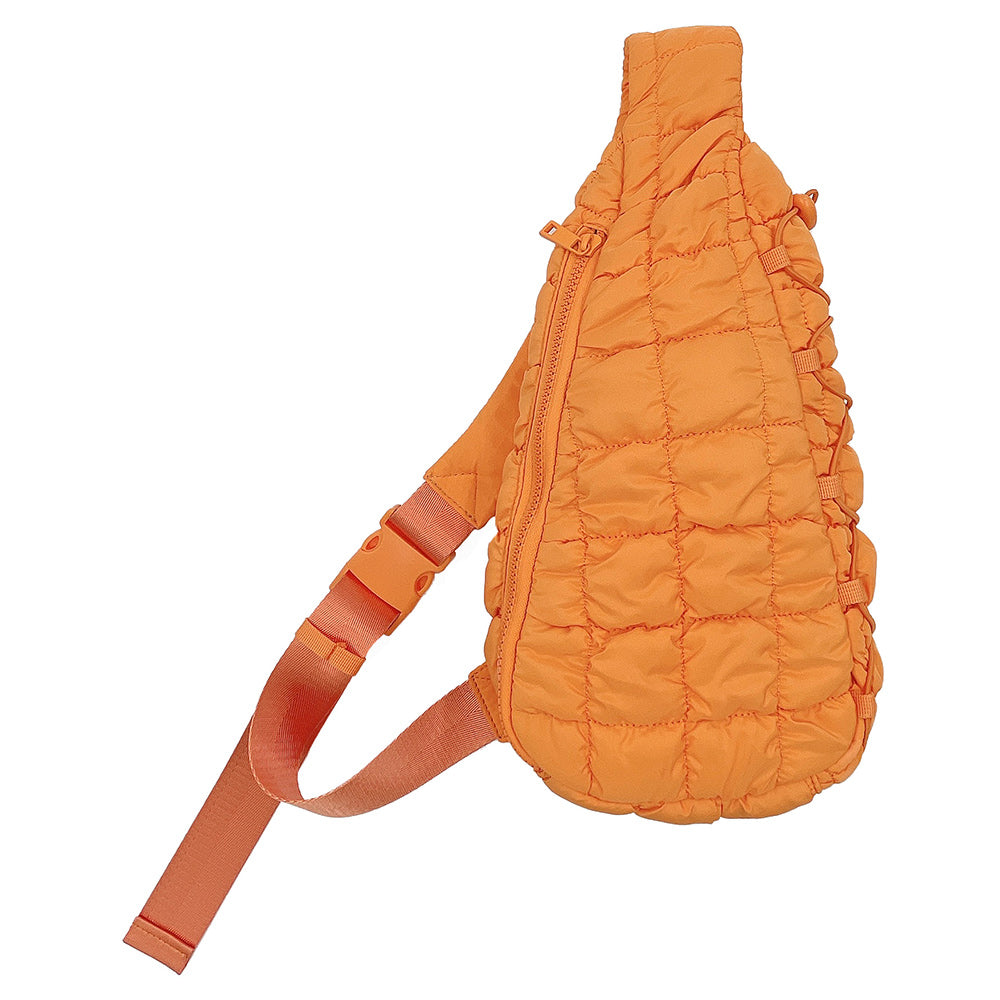 Madeline Love Orange Quilted Sling Bag - Bags & Wallets - extra