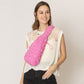 Madeline Love Pink Quilted Sling Bag - Bags & Wallets - desc