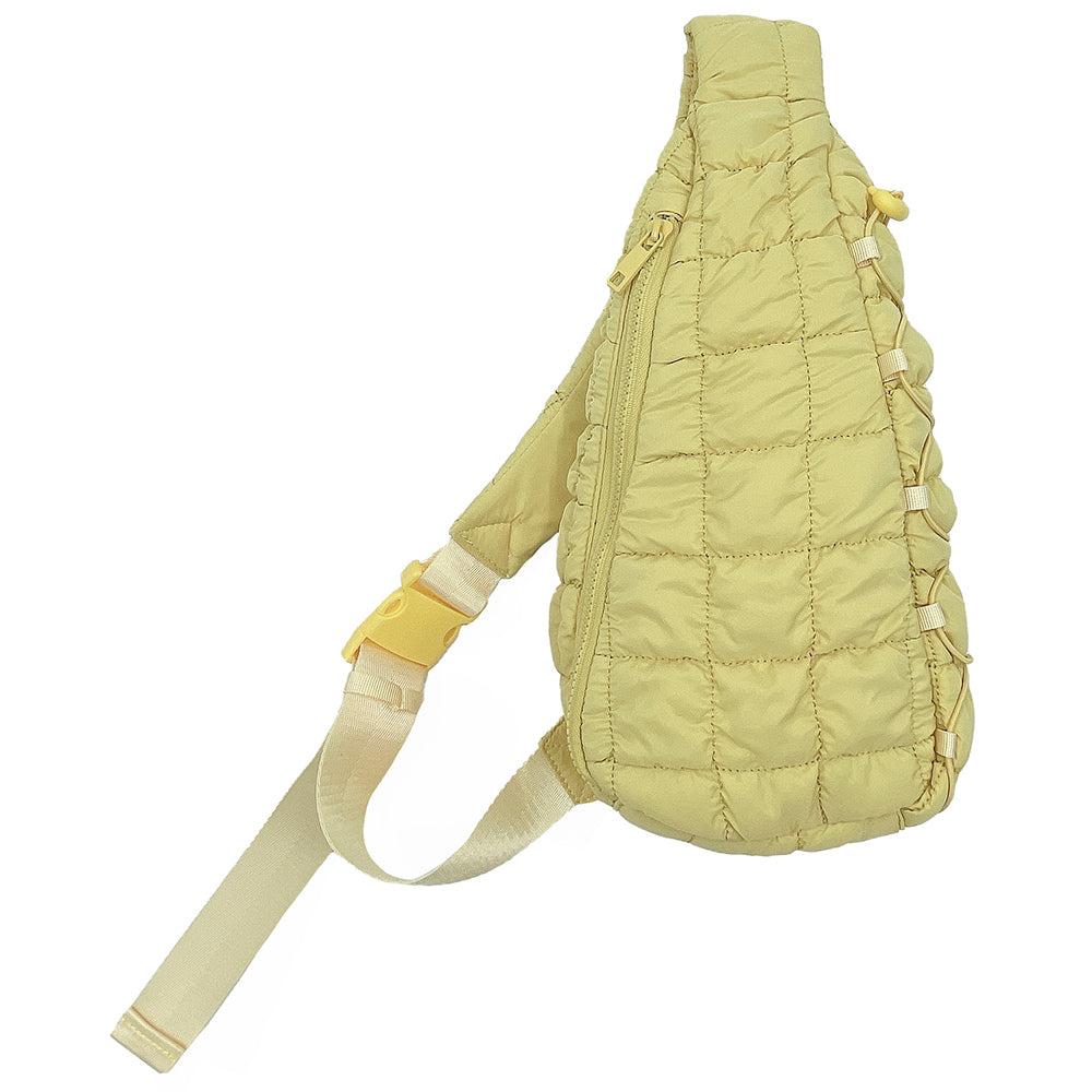 Madeline Love Yellow Quilted Sling Bag - Bags & Wallets - extra