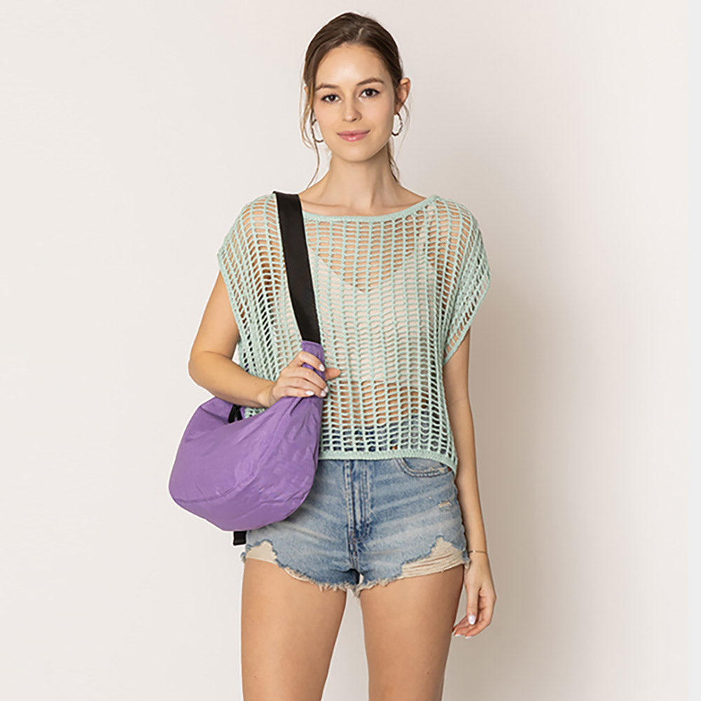 Madeline Love Lavender Crescent Crossbody Bag - Bags & Wallets - extra