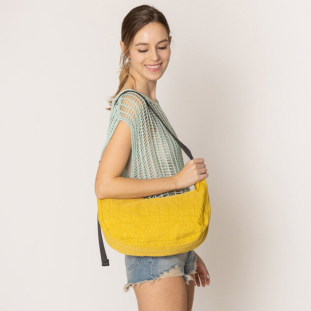 Madeline Love Yellow Crescent Crossbody Bag - Bags & Wallets