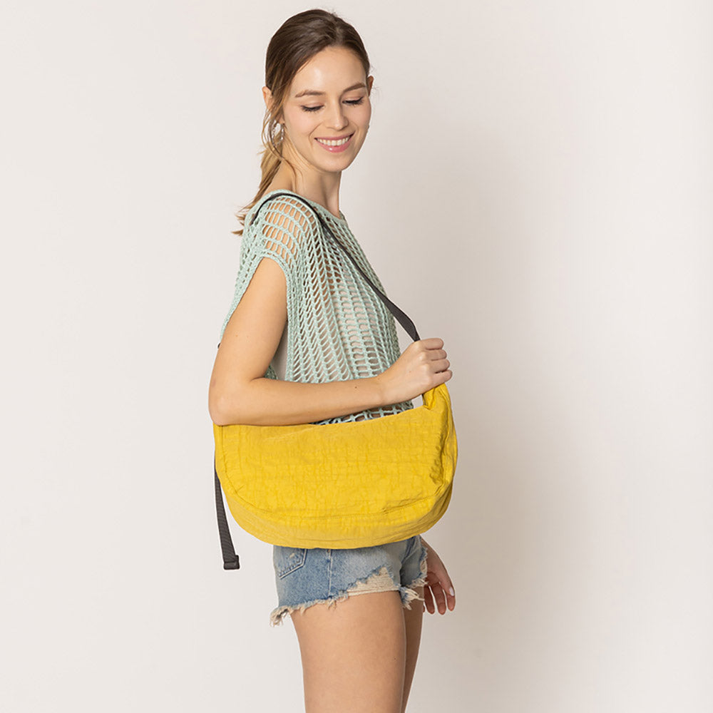 Madeline Love Yellow Crescent Crossbody Bag - Bags & Wallets - extra