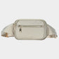Madeline Love Taupe Solid Rectangle Sling Bag / Fanny Pack / Belt Bag - Bags & Wallets