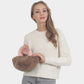 Madeline Love Taupe Two Tone Faux Fur Micro Tote Crossbody Bag - Bags & Wallets - desc