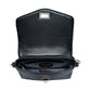 Madeline Love Black Line Detailed Faux Leather Tote Crossbody Bag - Bags & Wallets - extra