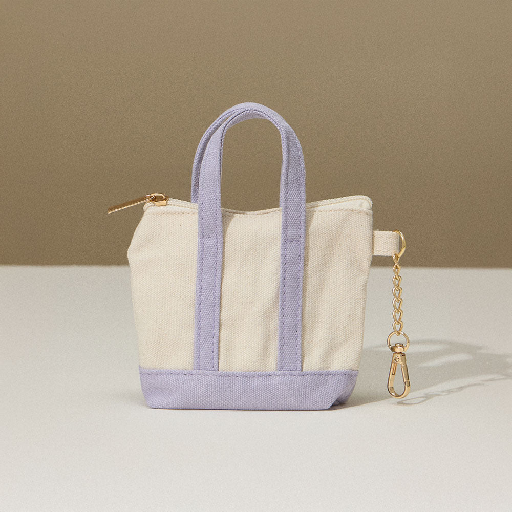 Madeline Love Lavender Mini Canvas Pouch Bag / Bag Charm - Bags & Wallets