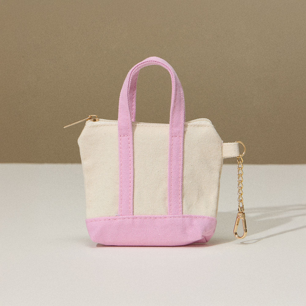 Madeline Love Pink Mini Canvas Pouch Bag / Bag Charm - Bags & Wallets