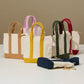 Madeline Love Taupe Mini Canvas Pouch Bag Charm - Bags & Wallets - desc