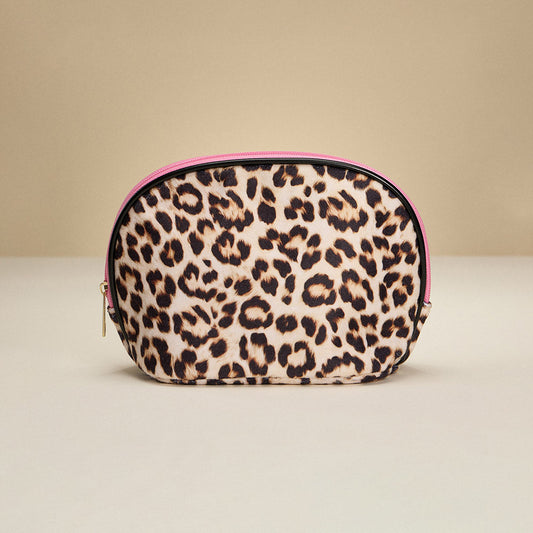 Madeline Love Leopard Leopard Pattern Print Cosmetic Pouch Bag Organizer - Beauty & Cosmetics