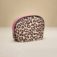 Madeline Love Leopard Leopard Pattern Print Cosmetic Pouch Bag Organizer - Beauty & Cosmetics - desc