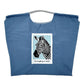 Madeline Love Navy Embroidered Zebra Rope Nylon Tote Bag - Bags & Wallets - extra
