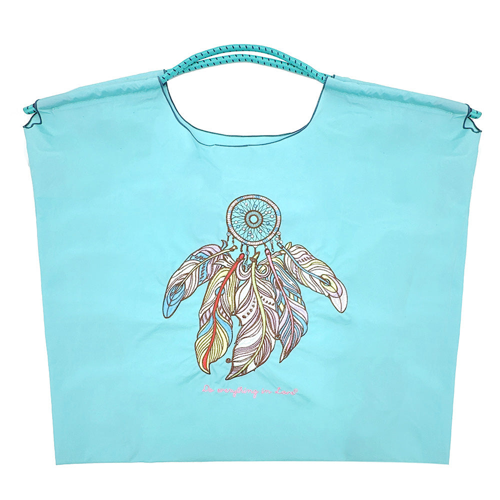 Madeline Love Mint Dream Catcher Rope Nylon Tote Bag - Bags & Wallets - extra