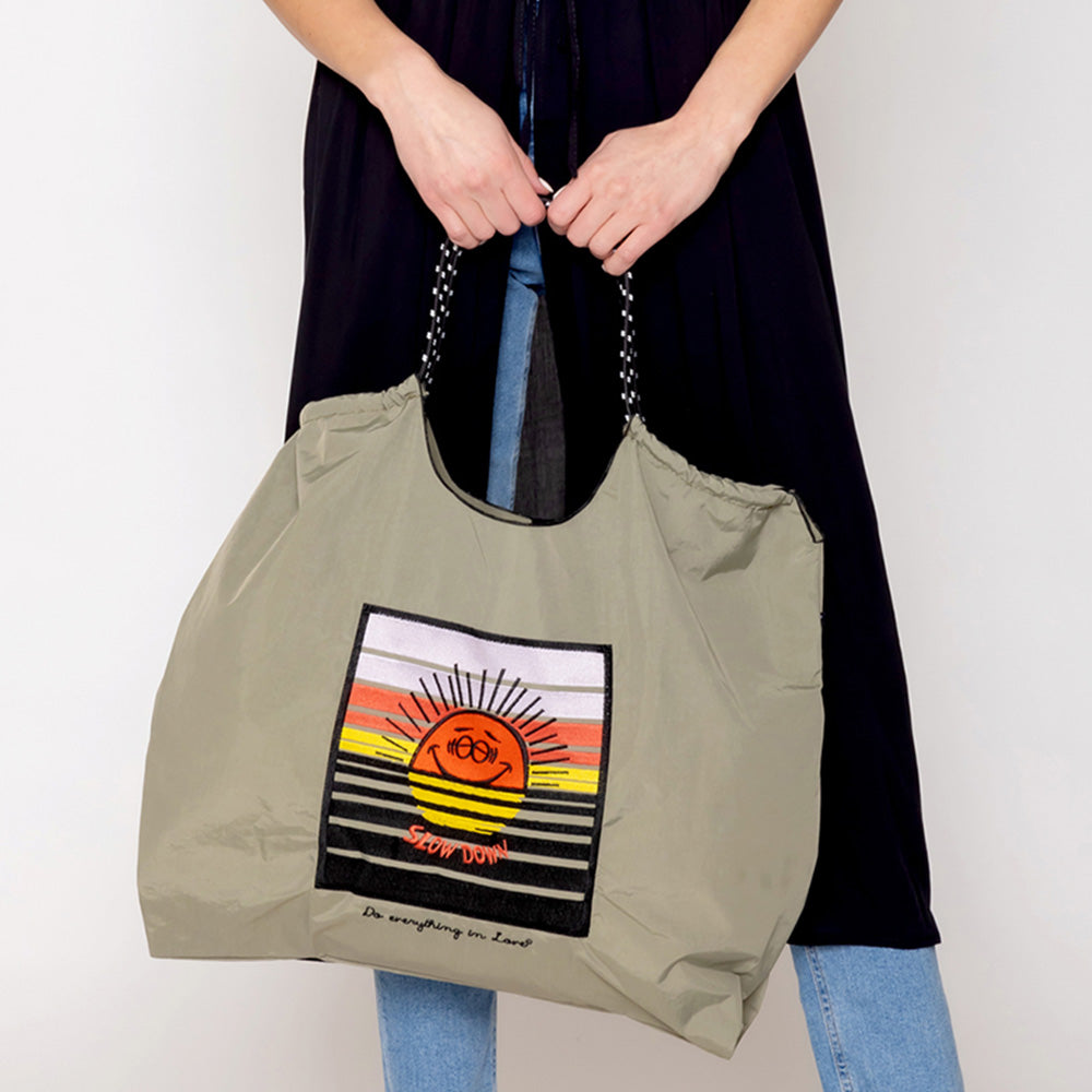 Madeline Love Sage Sun Rope Nylon Tote Bag - Bags & Wallets