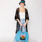 Madeline Love Turquoise Sun Rope Nylon Tote Bag - Bags & Wallets - desc