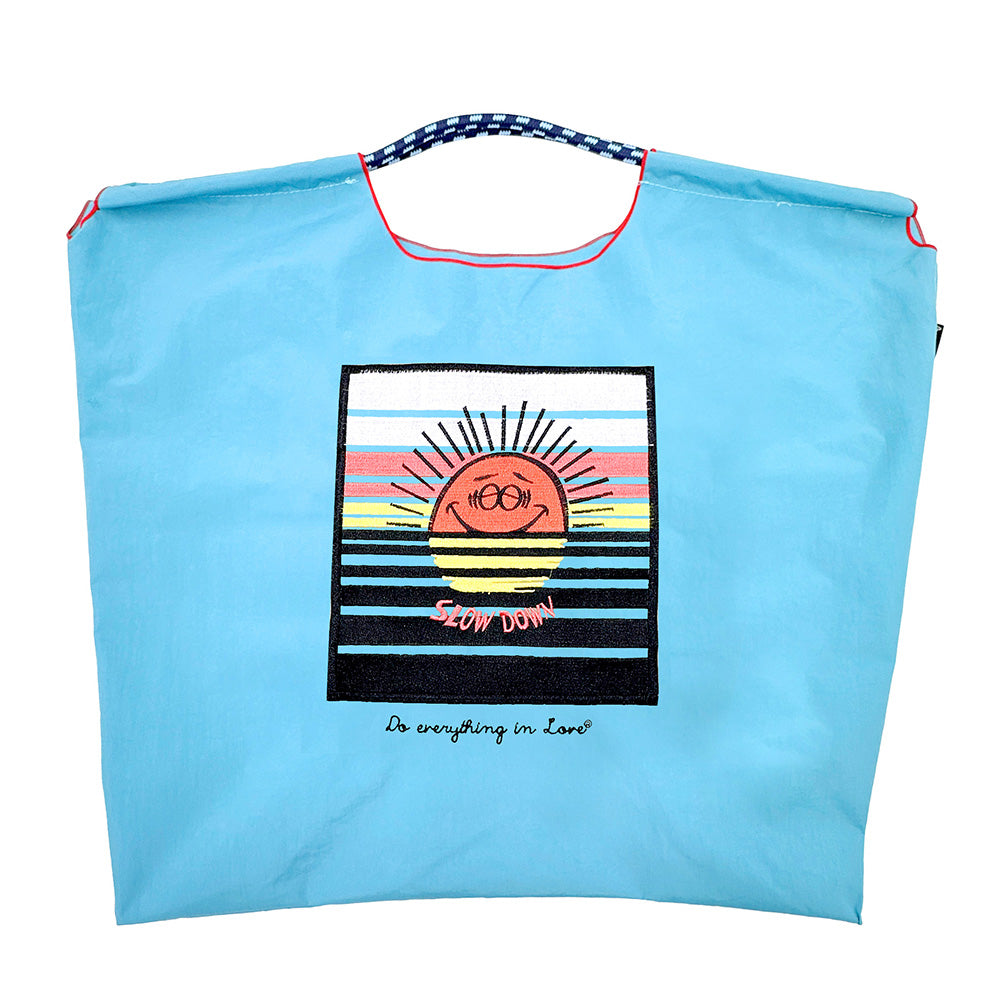 Madeline Love Turquoise Sun Rope Nylon Tote Bag - Bags & Wallets - extra