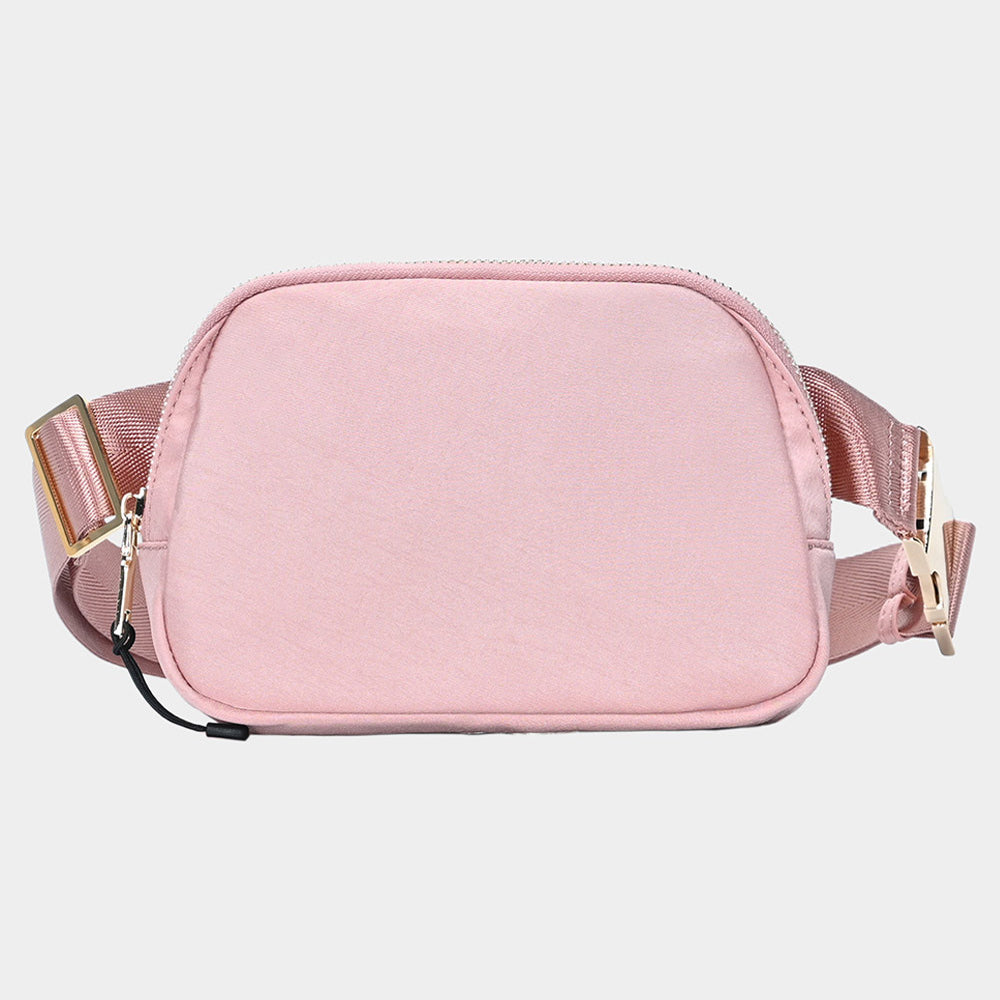 Madeline Love Pink Solid Sling Bag / Fanny Pack / Belt Bag - Bags & Wallets