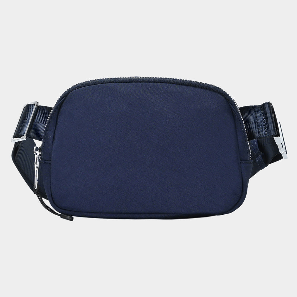 Madeline Love Navy Solid Sling Bag / Fanny Pack / Belt Bag - Bags & Wallets