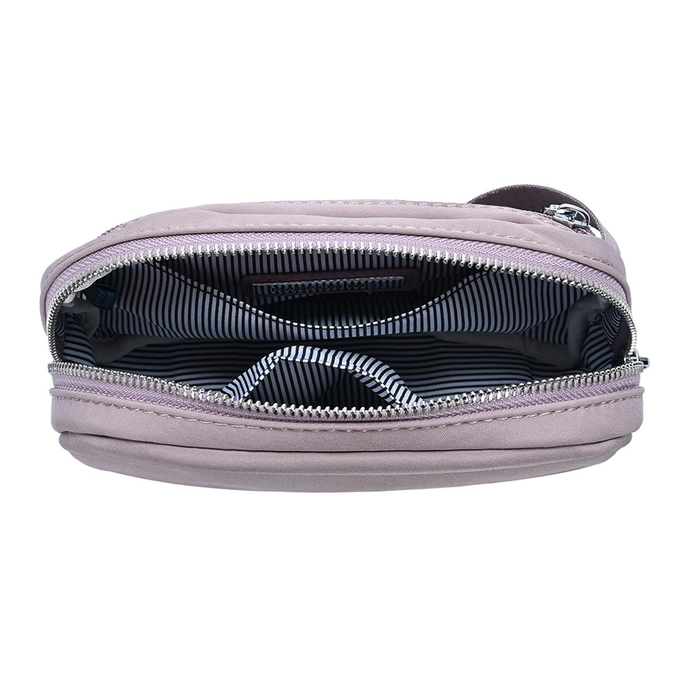 Madeline Love Purple Solid Nylon Crossbody Bag - Bags & Wallets - desc