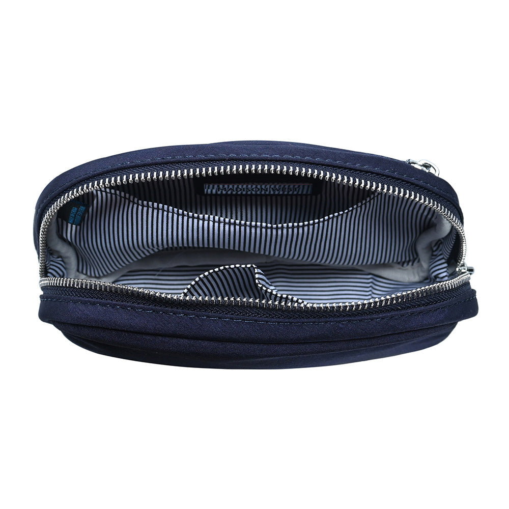 Madeline Love Navy Solid Nylon Crossbody Bag - Bags & Wallets - desc
