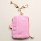 Madeline Love Pink Fishbone Pearl Charm Keychain Sardine Can Seed Beaded Mini Pouch Bag - Bags & Wallets - extra