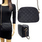Madeline Love Black Faux Leather Quilted Crossbody Bag - Bags & Wallets - extra