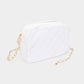 Madeline Love White Faux Leather Quilted Crossbody Bag - Bags & Wallets