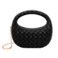 Madeline Love Black Hard Shell Braided Woven Top Handle Crossbody Handbag - Bags & Wallets - desc