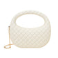 Madeline Love White Hard Shell Braided Woven Top Handle Crossbody Handbag - Bags & Wallets - desc
