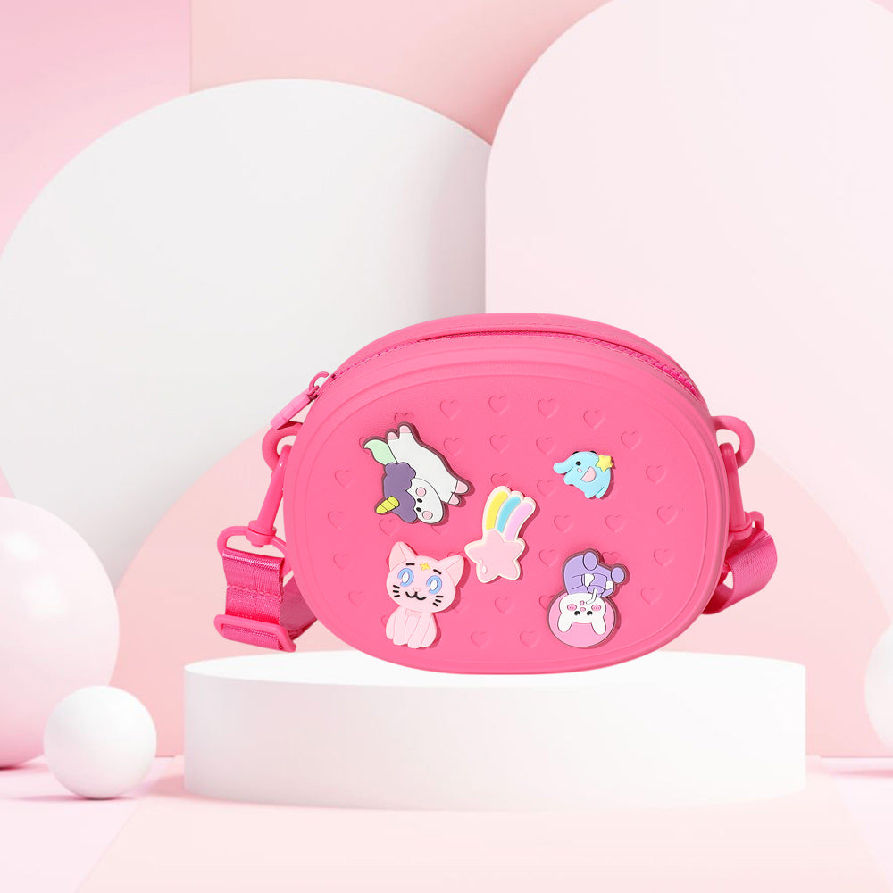 Madeline Love Fuchsia HOT FOCUS - Kids Charm Fashion Crossbody Bag - Bags & Wallets