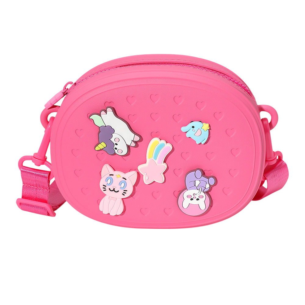 Madeline Love Fuchsia HOT FOCUS - Kids Charm Fashion Crossbody Bag - Bags & Wallets - extra