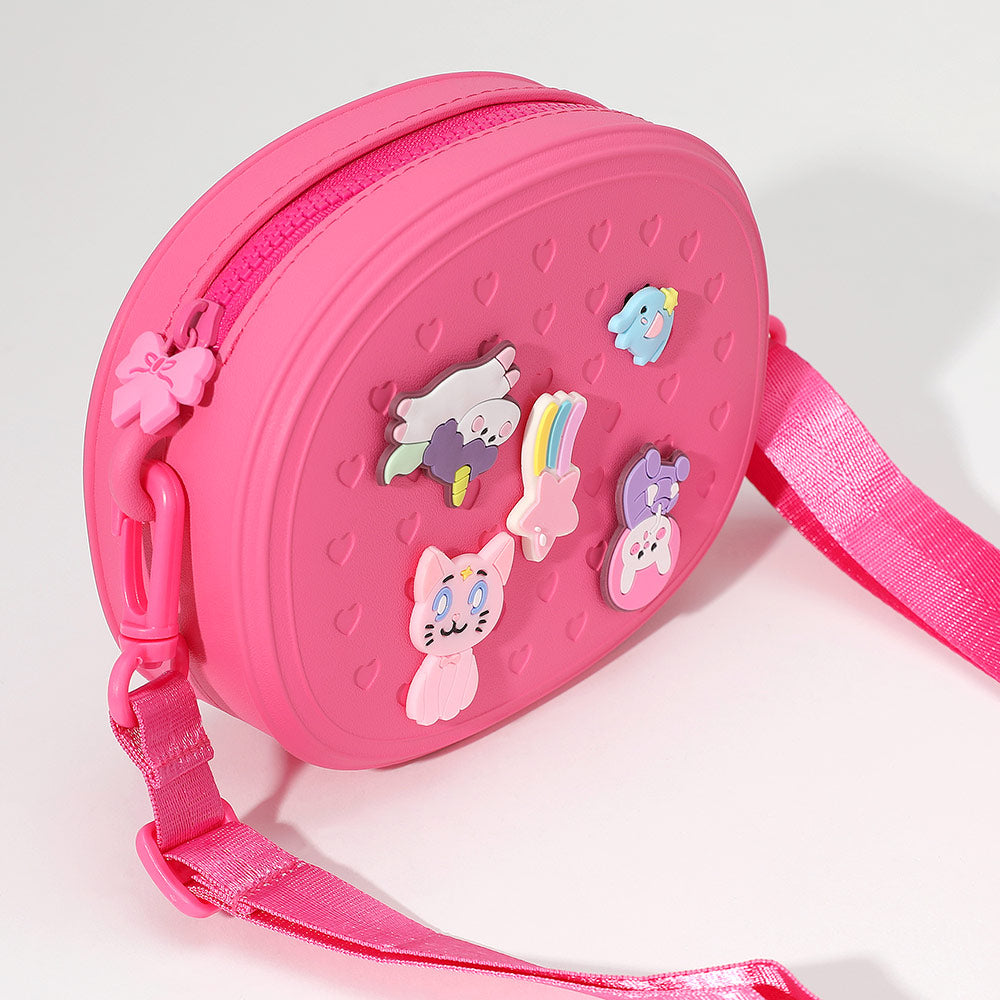 Madeline Love Fuchsia HOT FOCUS - Kids Charm Fashion Crossbody Bag - Bags & Wallets - extra