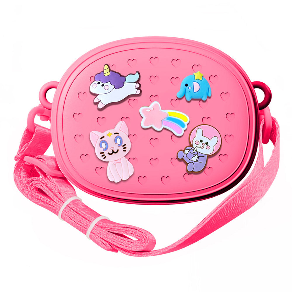 Madeline Love Fuchsia HOT FOCUS - Kids Charm Fashion Crossbody Bag - Bags & Wallets - extra