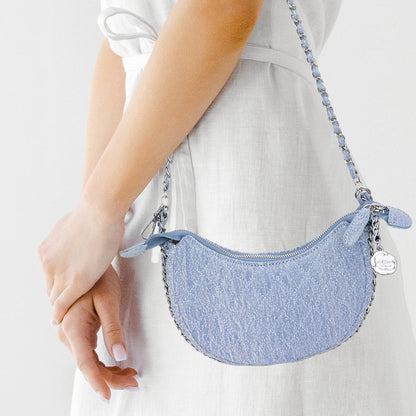Madeline Love L.Denim Denim Quilted Hand Bag / Crossbody Bag - Bags & Wallets