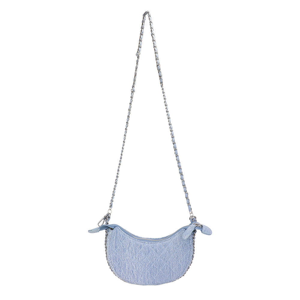 Madeline Love L.Denim Denim Quilted Hand Bag / Crossbody Bag - Bags & Wallets - desc