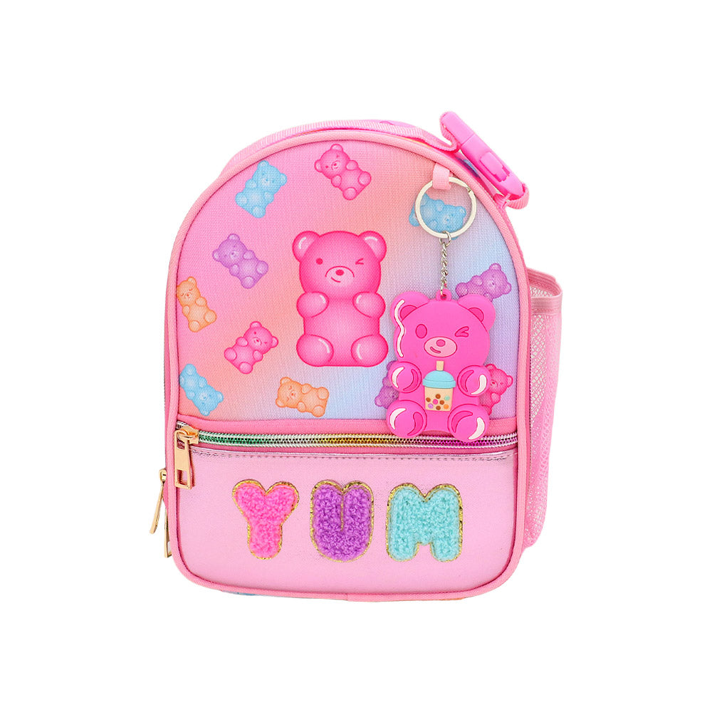 Madeline Love Pink HOT FOCUS - Kids Stylish Insulated Water Repellent Lunch Bag with Fun Keychain - Bags & Wallets - desc