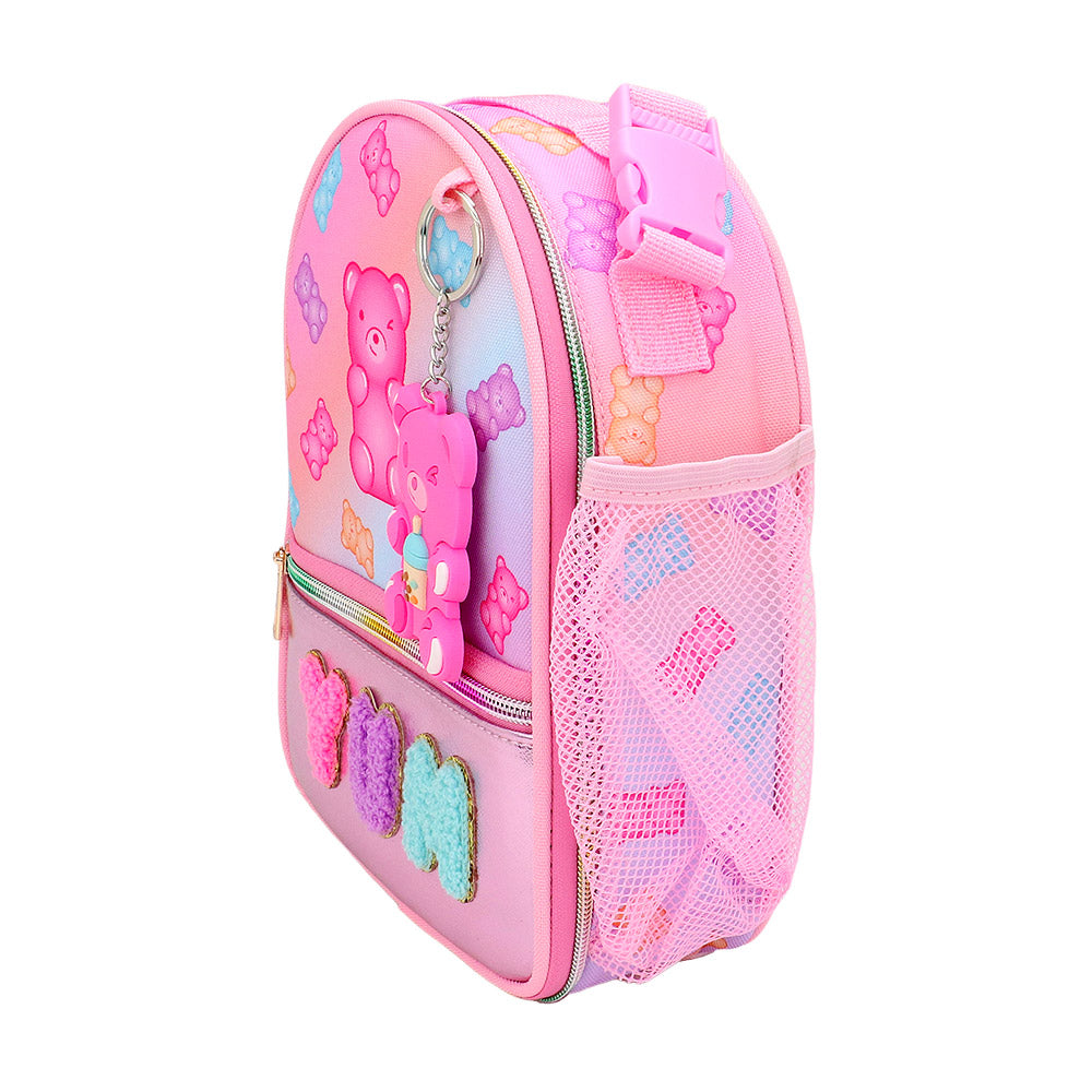Madeline Love Pink HOT FOCUS - Kids Stylish Insulated Water Repellent Lunch Bag with Fun Keychain - Bags & Wallets - extra