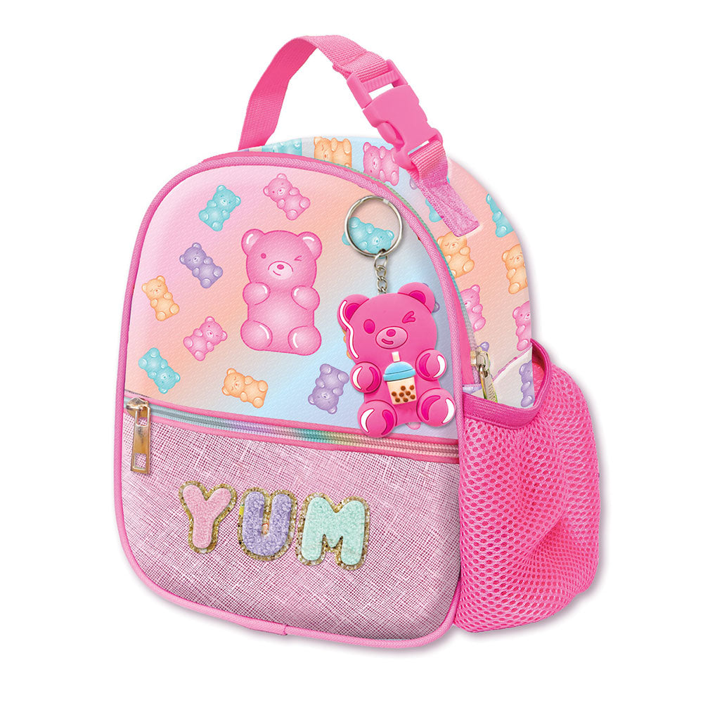Madeline Love Pink HOT FOCUS - Kids Stylish Insulated Water Repellent Lunch Bag with Fun Keychain - Bags & Wallets - extra