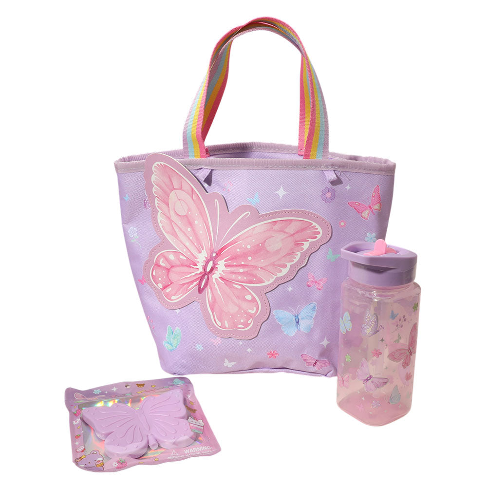 Madeline Love Purple 3PCS - HOT FOCUS Kids Strawberry Lunch Essentials - desc