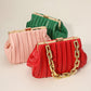Madeline Love Pink Faux Leather Chunky Chain Strap Accented Clutch Bag Crossbody Bag - Bags & Wallets - extra