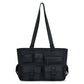 Madeline Love Black Multi Pocket Utility Shoulder Tote Bag - Bags & Wallets - desc