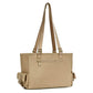 Madeline Love Khaki Multi Pocket Utility Shoulder Tote Bag - Bags & Wallets - extra