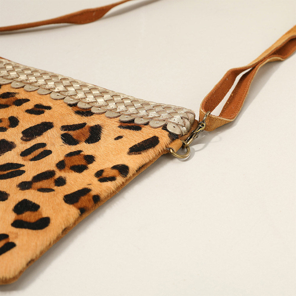 Madeline Love Leopard Leopard Patterned Genuine Leather Crossbody Bag - Bags & Wallets - extra