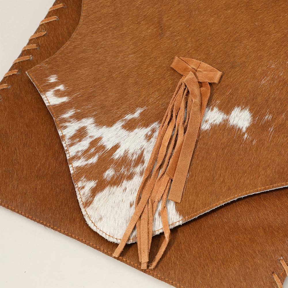 Madeline Love Brown Animal Patterned Genuine Leather Stitch Crossbody Bag - Bags & Wallets - extra