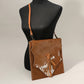 Madeline Love Brown Animal Patterned Genuine Leather Stitch Crossbody Bag - Bags & Wallets - extra