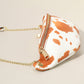Madeline Love Leopard, White Leopard Patterned Faux Leather Crossbody Bag - Bags & Wallets - extra