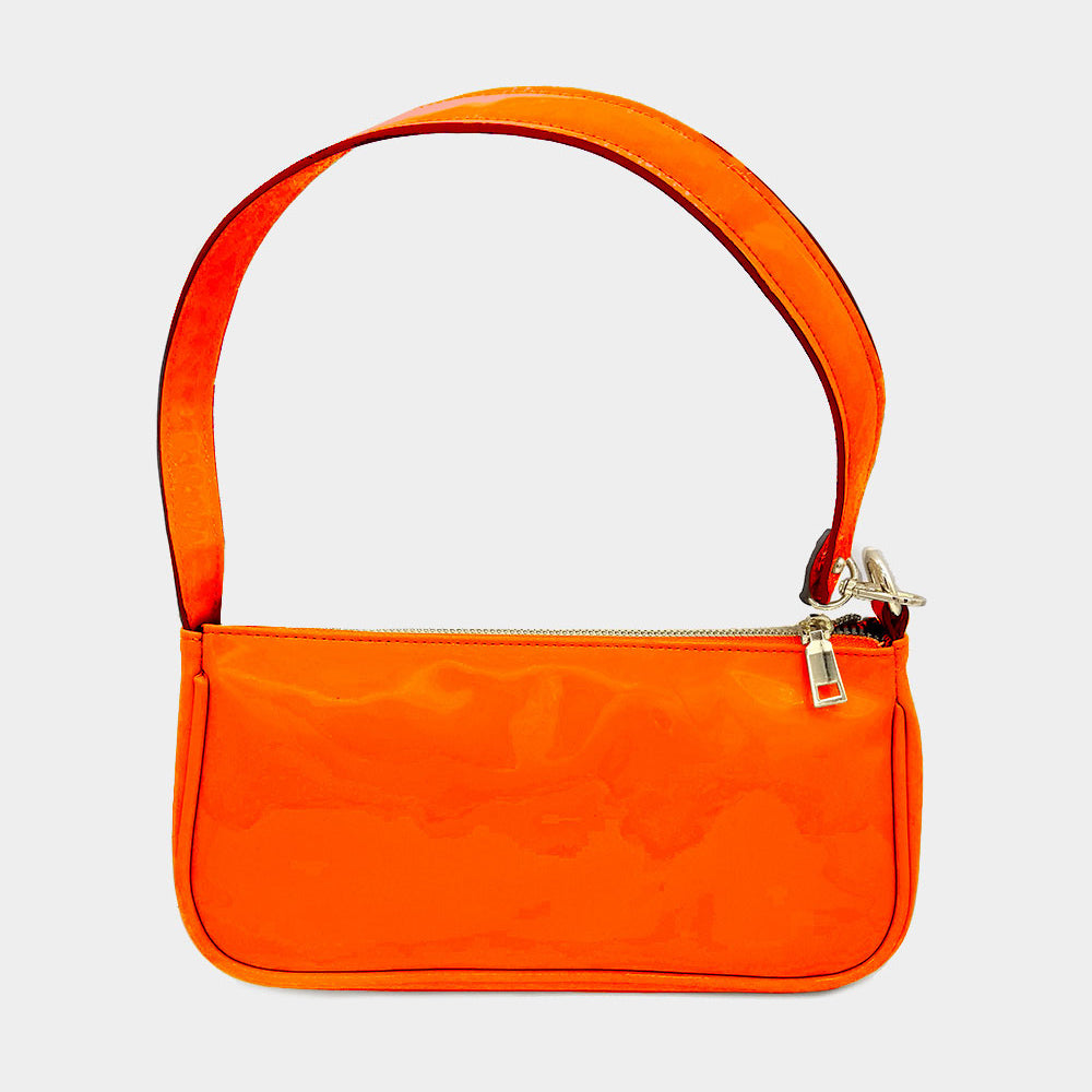 Madeline Love Coral Enamel Rectangle Shoulder Bag - Bags & Wallets