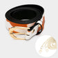 Madeline Love Brown Cow Patterned Faux Leather Fanny Pack / Belt / Crossbody Bag - Bags & Wallets - desc
