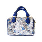 Madeline Love Blue Flower Patterned Tote / Crossbody Bag - Bags & Wallets - desc